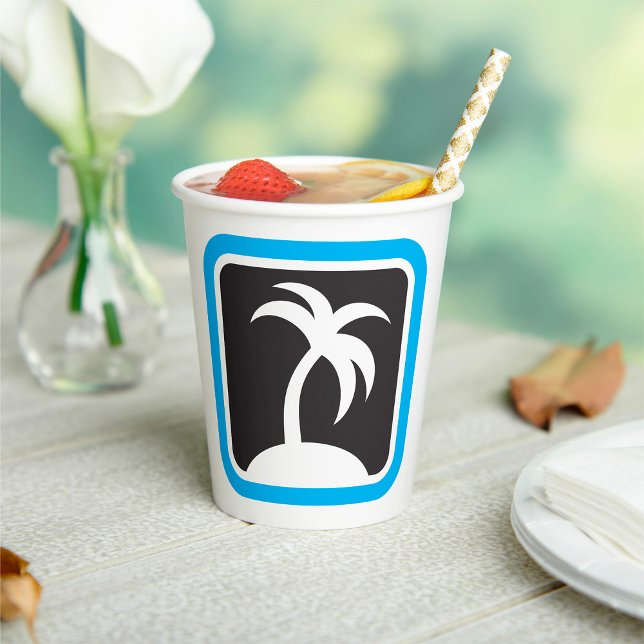 Palm Tree Icon Pappbecher (Von Creator hochgeladen)