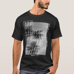 Palm Tree Japanese Streetwear Ästhetische Grafik T-Shirt