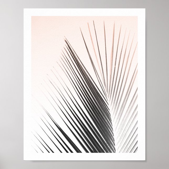 Palm Tree Leaf Poster | Rosa 8x10 (Vorne)