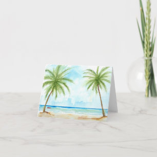 Palm Tree Note Card Karte