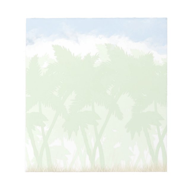 Palm Tree Notepad Notizblock (Vorderseite)