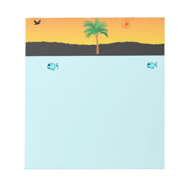 Palm Tree Notepad Notizblock (Vorderseite)