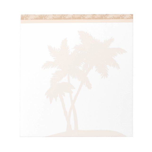 Palm Tree Notepad Notizblock (Vorderseite)