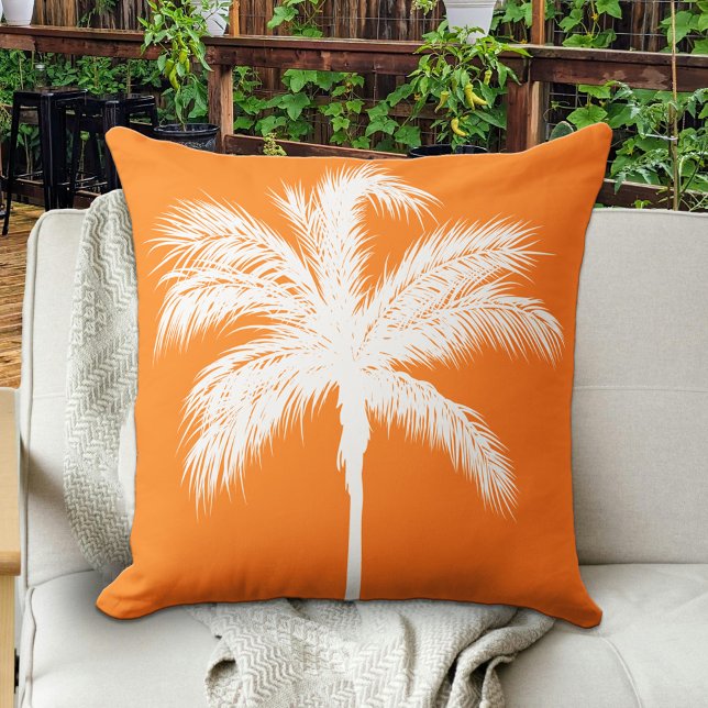 Palm Tree Orange Kissen (Von Creator hochgeladen)