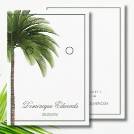 Palm Tree Oring Display Modern Business Card Visitenkarte