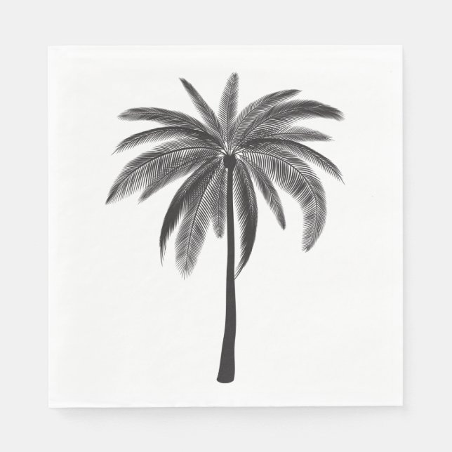 Palm Tree Paper Napkin Serviette (Vorderseite)