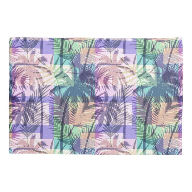 Palm Tree Pattern Pillowcases Kissenbezug (Rückseite)