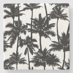Palm Tree Pattern Steinuntersetzer