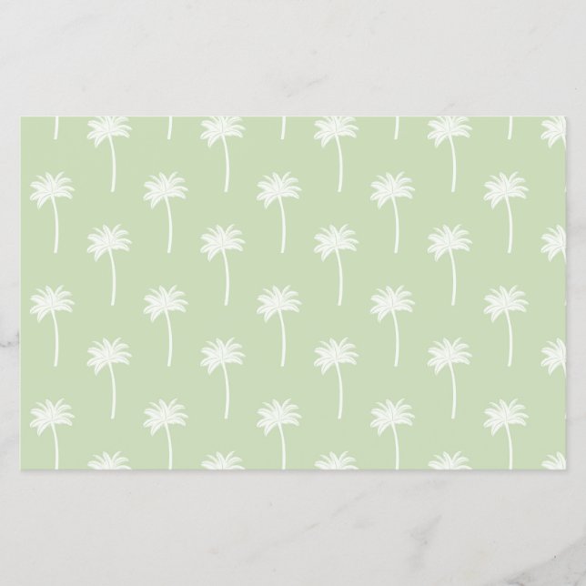 palm tree patterned scrapbooking paper flyer (Vorne)