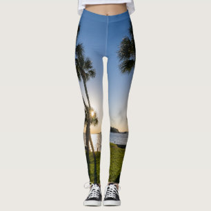 Palm Tree Scheren Silhouette Leggings