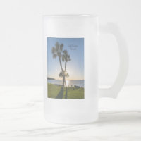 Palm Tree Scheren Silhouette Mattierte Tasse