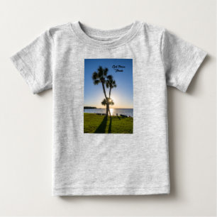 Palm Tree Scissors Silhouette Kleinkind T - Shirt