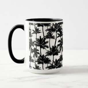 Palm Tree Shadow Pattern Tasse