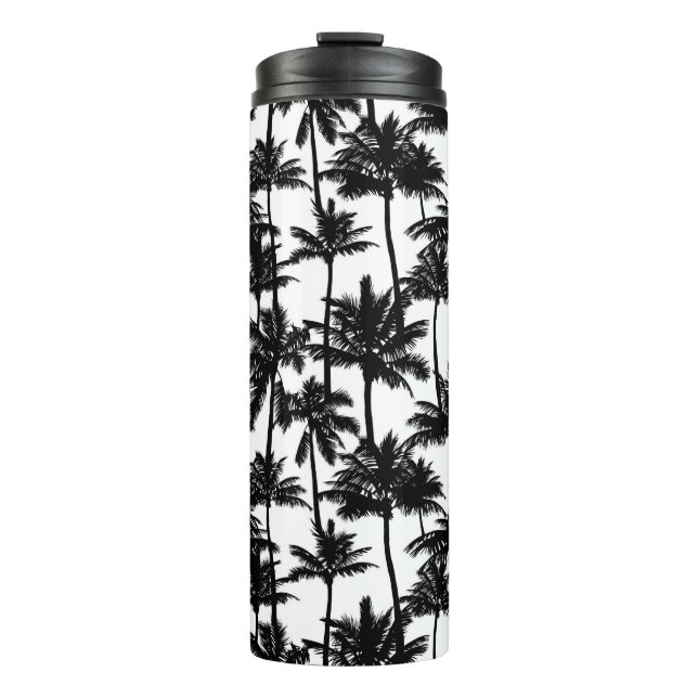 Palm Tree Shadow Pattern Thermosbecher (Vorderseite)