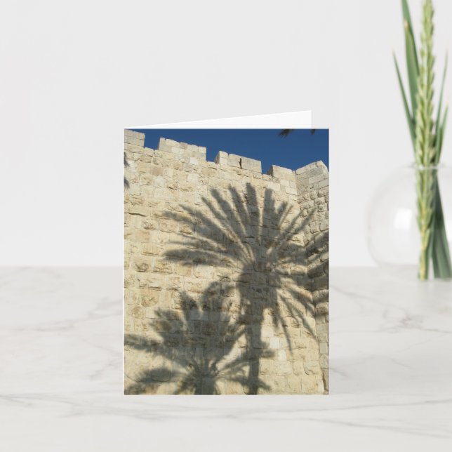 Palm Tree Shadows Karte (Vorderseite)
