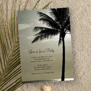 Palm Tree Silhouette Allgemeine Party Einladung