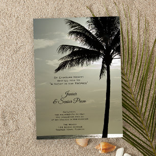 Palm Tree Silhouette Beach Junior / Senior Prom Einladung