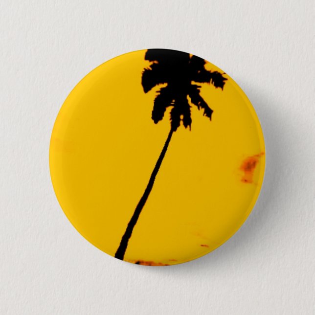 Palm Tree Silhouette Button (Vorderseite)