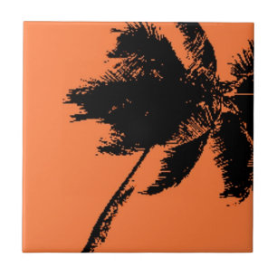 Palm Tree Silhouette Fliese