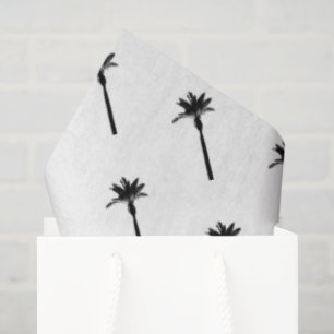 Palm Tree Silhouette Küstenreise Chic Fun Seidenpapier