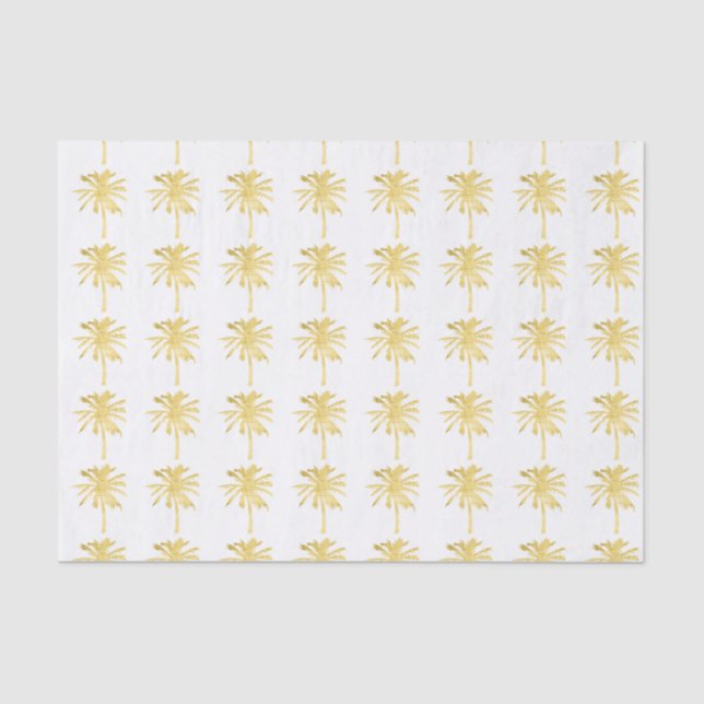 Palm Tree Silhouette Wedding Seidenpapier (Vorderseite)
