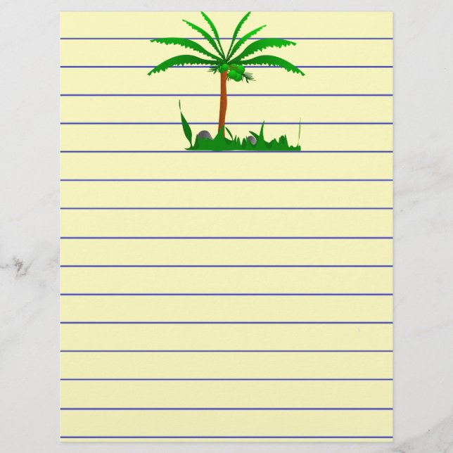 Palm Tree Stationery (Vorderseite)