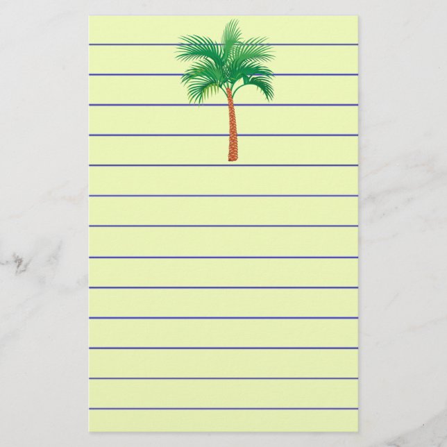 Palm Tree Stationery Briefpapier (Vorderseite)