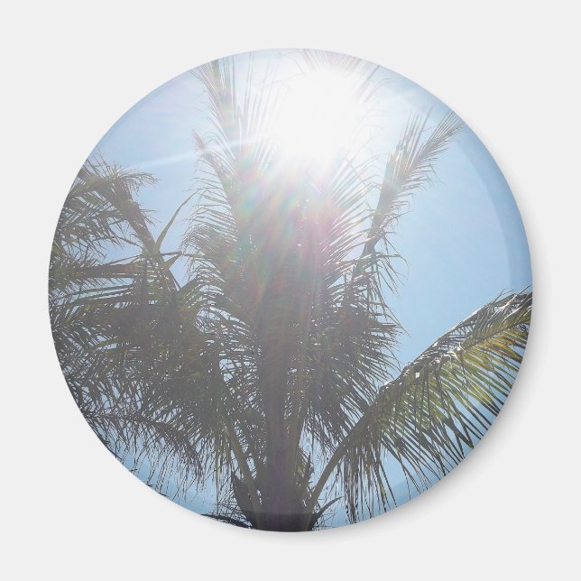 Palm Tree Summer Day Magnet (Vorne)