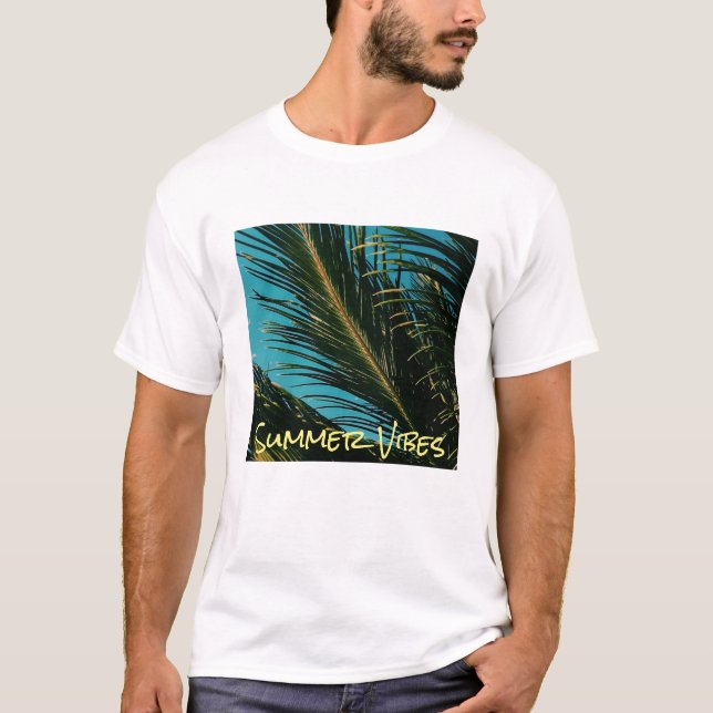 Palm Tree Summer Vibes T - Shirt (Vorderseite)