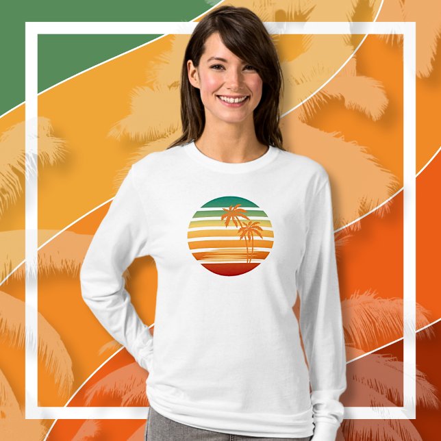 Palm Tree Sun Long Sleeve T-Shirt (PALM TREE SUN Long Sleeve T-Shirt)