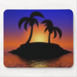 Palm Tree Sunrise Mousepad