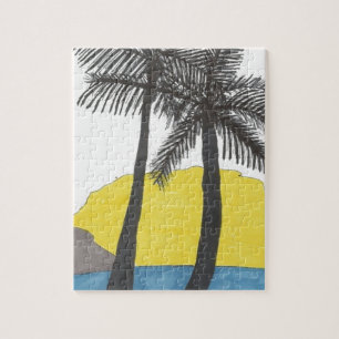 Palm Tree Sunrise Puzzle