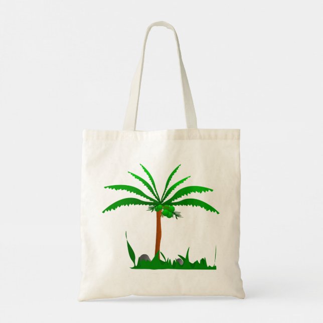 Palm Tree Tote Bag Tragetasche (Rückseite)