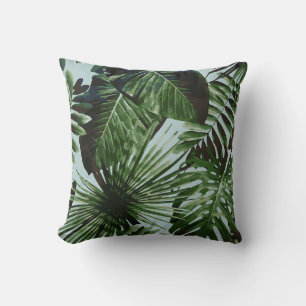 Palm Tree Tropical Cushion Blue Kissen