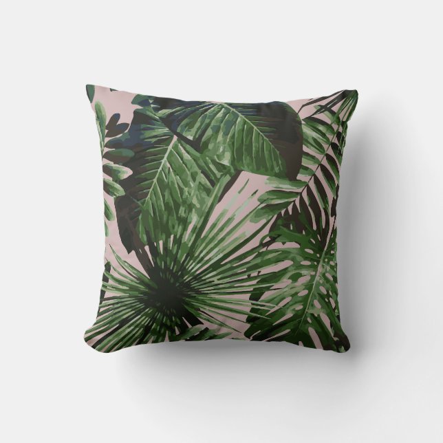 Palm Tree Tropical Cushion Kissen (Vorderseite)