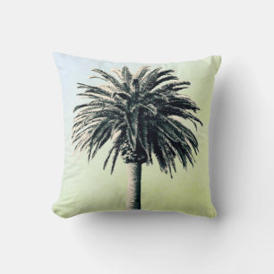 Palm Tree Tropical Elegante Grün Kissen