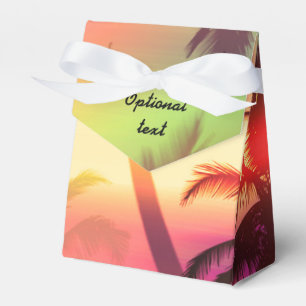 Palm Tree Tropical Heat Beach Gastgeschenk Box Geschenkschachtel
