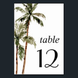 Palm Tree Tropical Island Minimal Beach Hochzeit Tischnummer<br><div class="desc">Palm Tree Tropical Island Minimal Beach Hochzeit Tischnummer Wenn Sie Anpassungen benötigen</div>