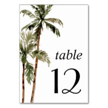 Palm Tree Tropical Island Minimal Beach Hochzeit