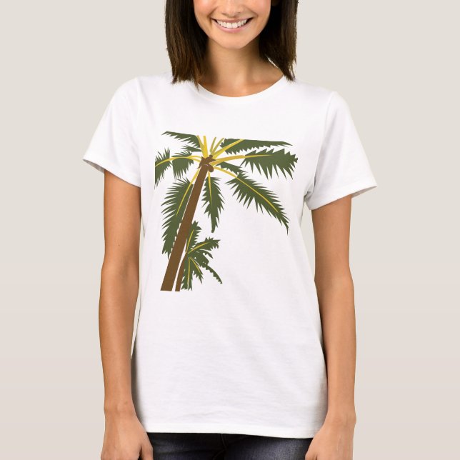 Palm Tree Tropical T-Shirt (Vorderseite)