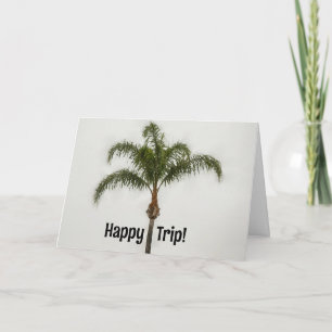 Palm Tree Tropical Vacation Best Wish Card Karte