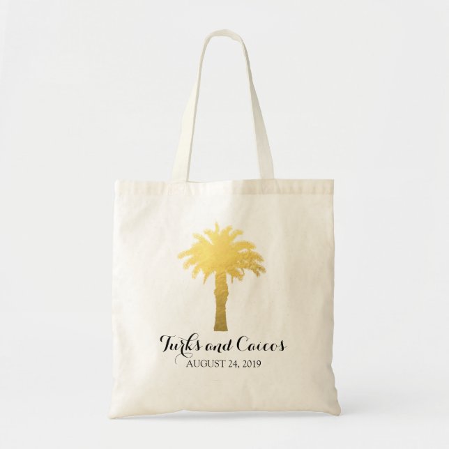 Palm Tree Tropics | Hochzeit Tragetasche (Vorne)