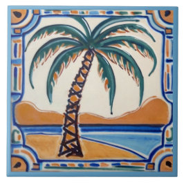 Palm Tree tropische Ferien Strandhaus Dekoration Fliese