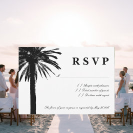 Palm Tree UAWG Hochzeitkarten | Strand RSVP Karte