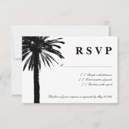 Palm Tree UAWG Hochzeitkarten | Strand RSVP Karte