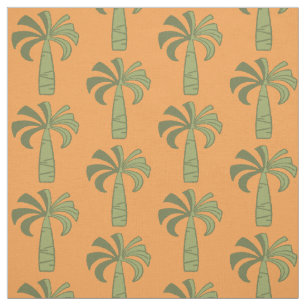Palm Tree Vintag Hawaiian Tropical Outdoor Stoff
