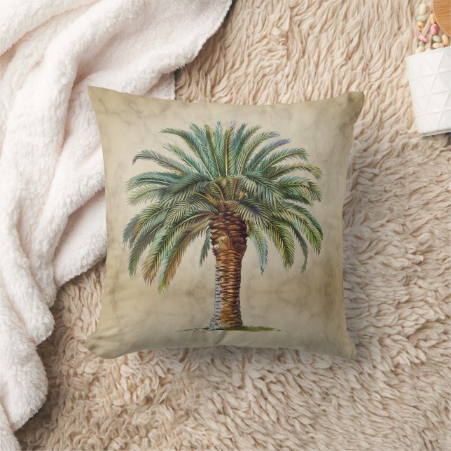 Palm Tree Vintag Tropical Elegante Kissen (Decke)