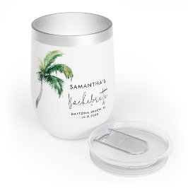 Palm Tree Wasserfarbe Personalisiert Bachelorette