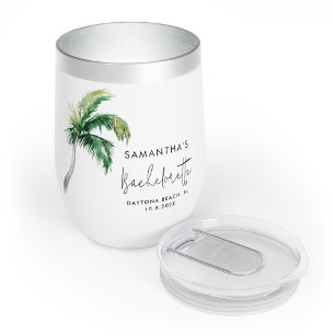 Palm Tree Wasserfarbe Personalisiert Bachelorette