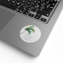Palm Tree Wasserfarbe Personalisiert Bachelorette